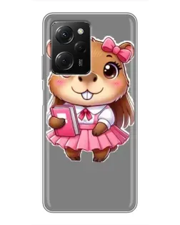 Чехол для Xiaomi POCO X5 Pro (5G) с картинкой «Девочка капибара»