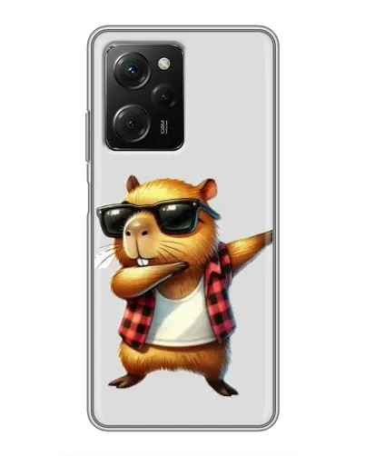 Чехол для Xiaomi POCO X5 Pro (5G) с картинкой «Капибара рэпер даб»