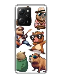 Чехол для Xiaomi POCO X5 Pro (5G) с картинкой «Крутые капибары музыканты»