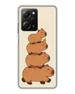 Чехол для Xiaomi POCO X5 Pro (5G) с картинкой «Башня из капибар»