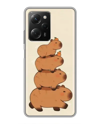 Чехол для Xiaomi POCO X5 Pro (5G) с картинкой «Башня из капибар»
