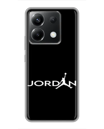 Чехол для Xiaomi POCO X6 5G с картинкой «Jordan White Logo»