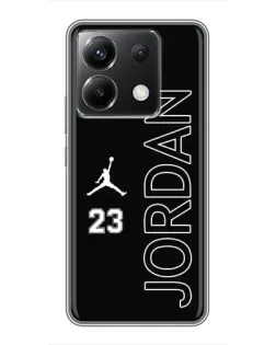 Чехол для Xiaomi POCO X6 5G с картинкой «Jordan Vertical»