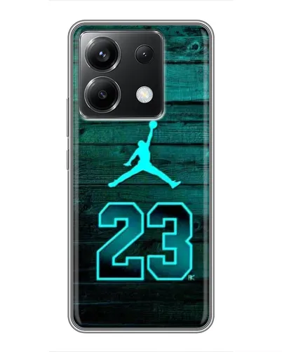 Чехол для Xiaomi POCO X6 5G с картинкой «Jordan Cyan 23»