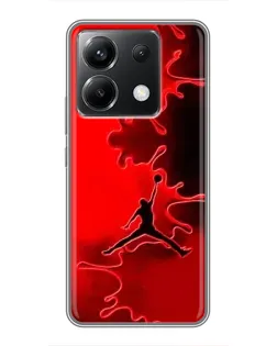 Чехол для Xiaomi POCO X6 5G с картинкой «Jordan Red Smoke»