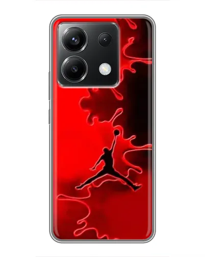 Чехол для Xiaomi POCO X6 5G с картинкой «Jordan Red Smoke»