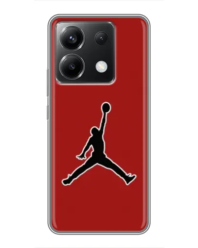 Чехол для Xiaomi POCO X6 5G с картинкой «Jordan Red Back»