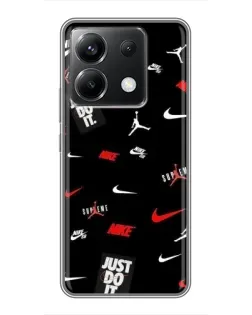 Чехол для Xiaomi POCO X6 5G с картинкой «Nike Mix Pattern»