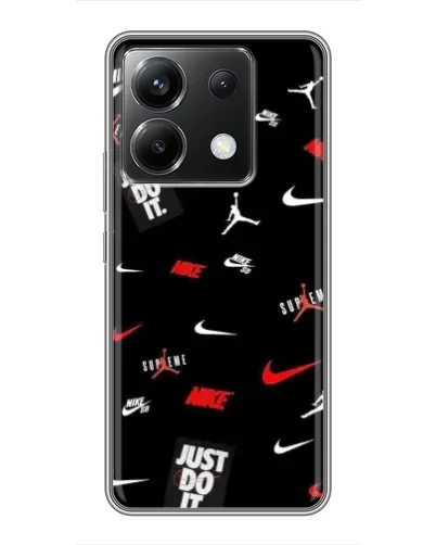Чехол для Xiaomi POCO X6 5G с картинкой «Nike Mix Pattern»