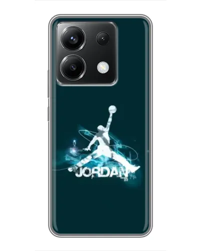 Чехол для Xiaomi POCO X6 5G с картинкой «Jordan Blue Fire»