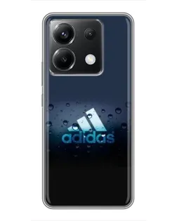 Чохол для Xiaomi POCO X6 5G з картинкою «Adidas Water Drops»