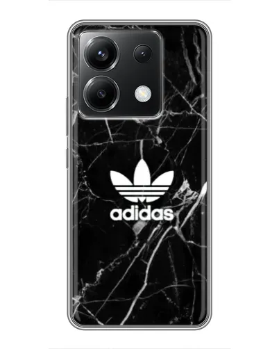 Чохол для Xiaomi POCO X6 5G з картинкою «Білий мармур Adidas»
