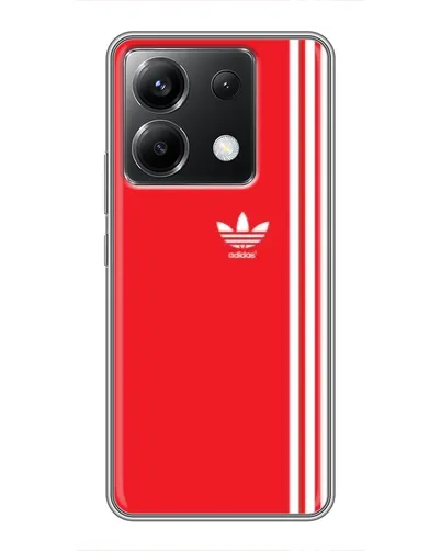 Чохол для Xiaomi POCO X6 5G з картинкою «Червоний мінімалізм Adidas»