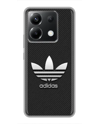 Чохол для Xiaomi POCO X6 5G з картинкою «Adidas Карбонова текстура»