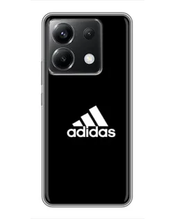 Чохол для Xiaomi POCO X6 5G з картинкою «Чорна класика Adidas»