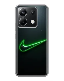 Чохол для Xiaomi POCO X6 5G з картинкою «Неоновий контур Nike» Чохол для Xiaomi POCO X6 5G з картинкою «Неоновий контур Nike»