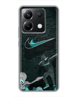 Чохол для Xiaomi POCO X6 5G з картинкою «Спортивний арт Nike» Чохол для Xiaomi POCO X6 5G з картинкою «Спортивний арт Nike»