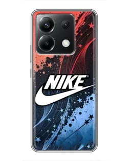 Чехол для Xiaomi POCO X6 5G с картинкой «Градиентный принт Найк»