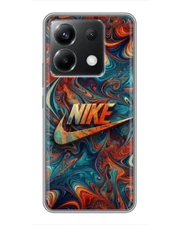 Чехол для Xiaomi POCO X6 5G с картинкой «Nike в абстракции»