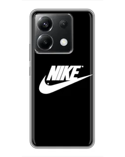 Чехол для Xiaomi POCO X6 5G с картинкой «Мазки краски Nike»