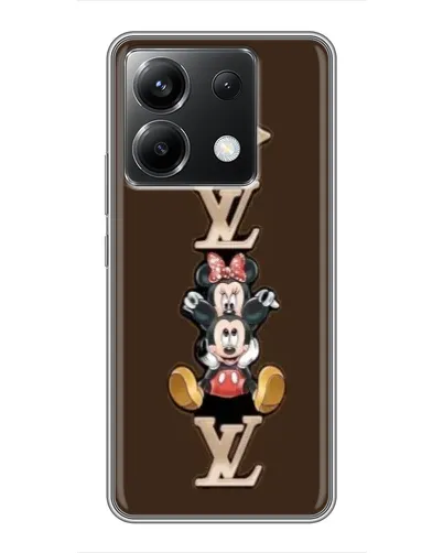 Чехол для Xiaomi POCO X6 5G с картинкой «LV и Микки Маус»