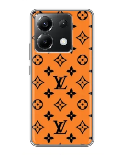 Чехол для Xiaomi POCO X6 5G с картинкой «Оранжевый стиль LV»