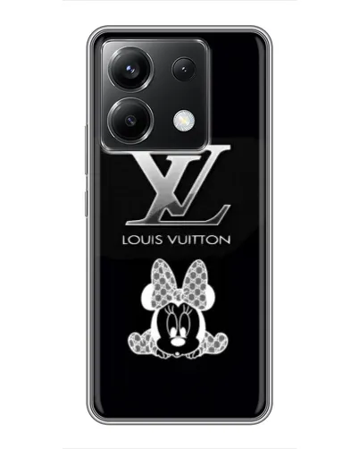 Чехол для Xiaomi POCO X6 5G с картинкой «LV и Минни Маус»