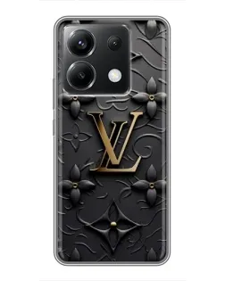 Чехол для Xiaomi POCO X6 5G с картинкой «Кожаная текстура LV»
