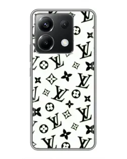 Чехол для Xiaomi POCO X6 5G с картинкой «Монохромный хаос LV»
