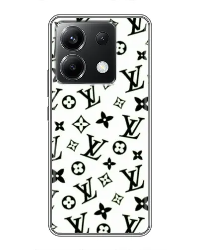 Чехол для Xiaomi POCO X6 5G с картинкой «Монохромный хаос LV»