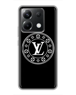 Чехол для Xiaomi POCO X6 5G с картинкой «LV — печать стиля»