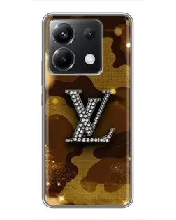 Чехол для Xiaomi POCO X6 5G с картинкой «Камуфляжный Louis Vuitton»