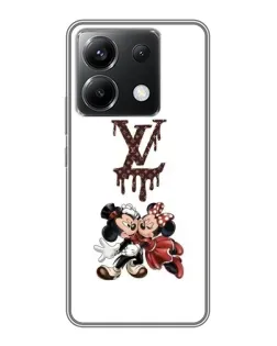 Чехол для Xiaomi POCO X6 5G с картинкой «LV и Микки Маус»