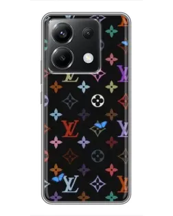 Чехол для Xiaomi POCO X6 5G с картинкой «Цветная монограмма LV»