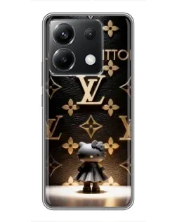 Чехол для Xiaomi POCO X6 5G с картинкой «Монограмма с фигурой»