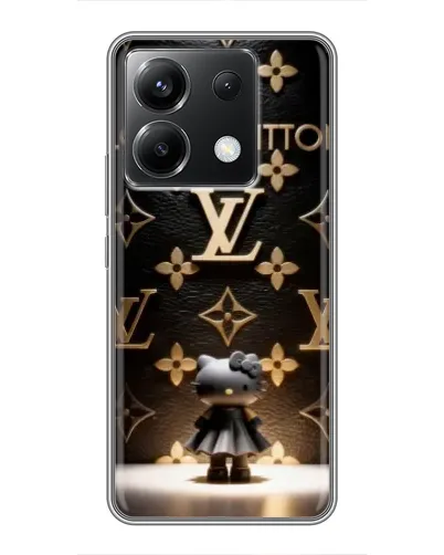 Чехол для Xiaomi POCO X6 5G с картинкой «Монограмма с фигурой»