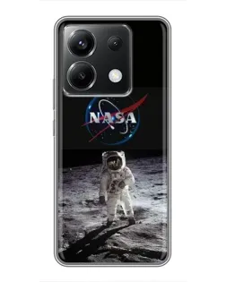 Чохол для Xiaomi POCO X6 5G з картинкою «Астронавт на Місяці»