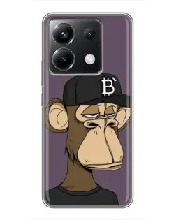 Чохол для Xiaomi POCO X6 5G з картинкою «Bored Ape в кепці»