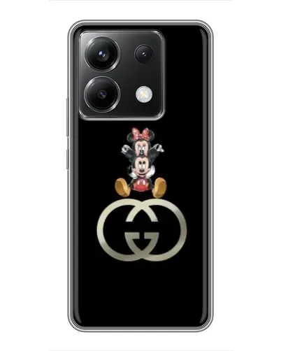 Чохол для Xiaomi POCO X6 5G з картинкою «Мінні Маус на лого»