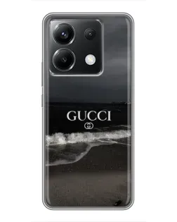 Чохол для Xiaomi POCO X6 5G з картинкою «Gucci — морський прибій»
