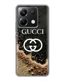 Чохол для Xiaomi POCO X6 5G з картинкою «Gucci — піщані дюни»