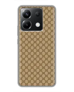 Чохол для Xiaomi POCO X6 5G з картинкою «Gucci — класичний беж»