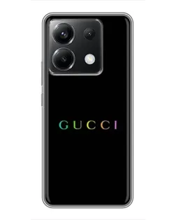 Чохол для Xiaomi POCO X6 5G з картинкою «Gucci — неоновий мінімалізм»