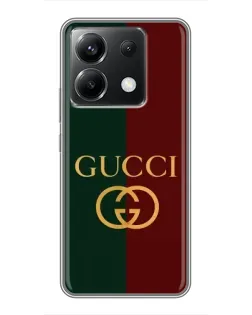 Чохол для Xiaomi POCO X6 5G з картинкою «Gucci — темно-зелений градієнт»