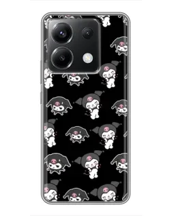 Чохол для Xiaomi POCO X6 5G з картинкою «Чорний паттерн Kuromi» Чохол для Xiaomi POCO X6 5G з картинкою «Чорний паттерн Kuromi»