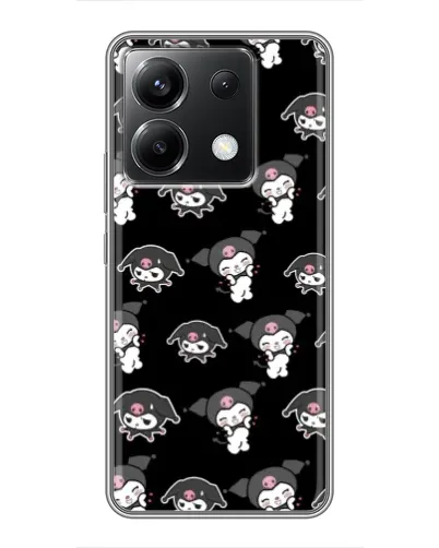 Чохол для Xiaomi POCO X6 5G з картинкою «Чорний паттерн Kuromi» Чохол для Xiaomi POCO X6 5G з картинкою «Чорний паттерн Kuromi»