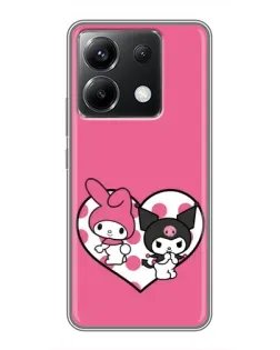 Чохол для Xiaomi POCO X6 5G з картинкою «Kuromi та My Melody» Чохол для Xiaomi POCO X6 5G з картинкою «Kuromi та My Melody»