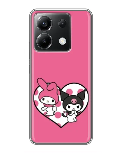 Чохол для Xiaomi POCO X6 5G з картинкою «Kuromi та My Melody» Чохол для Xiaomi POCO X6 5G з картинкою «Kuromi та My Melody»