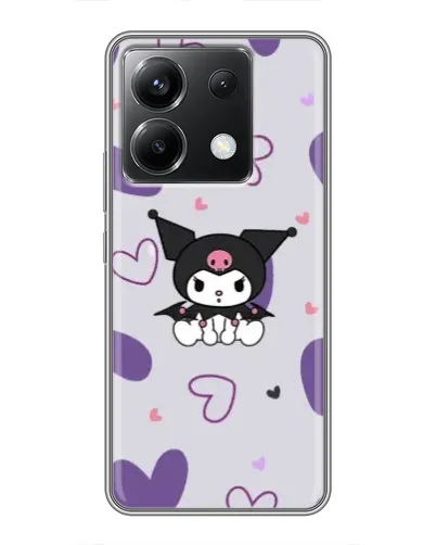 Чохол для Xiaomi POCO X6 5G з картинкою «Kuromi та лавандові серця» Чохол для Xiaomi POCO X6 5G з картинкою «Kuromi та лавандові серця»