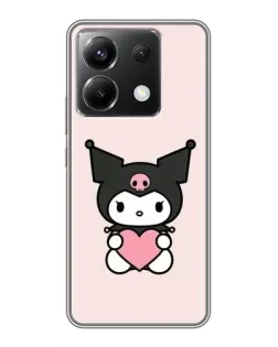 Чохол для Xiaomi POCO X6 5G з картинкою «Kuromi та серце» Чохол для Xiaomi POCO X6 5G з картинкою «Kuromi та серце»